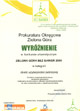 Wyr�nienie w konkursie urbanistycznym Zielona G�ra bez barier 2009 w kategorii obiekt u�yteczno�ci publicznej